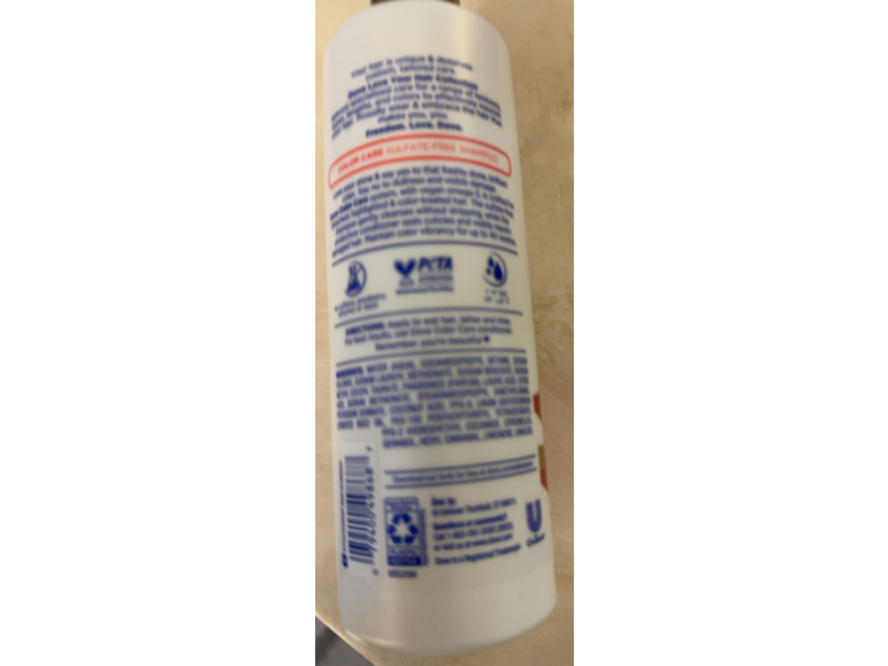 Dove Love Your Shine Color Care Shampoo, 13.5 fl oz/40 mL
