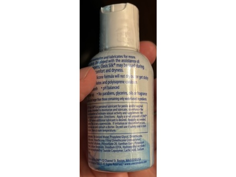 One Oasis Silk Premium Personal Lubricant, 2 fl oz/59 mL