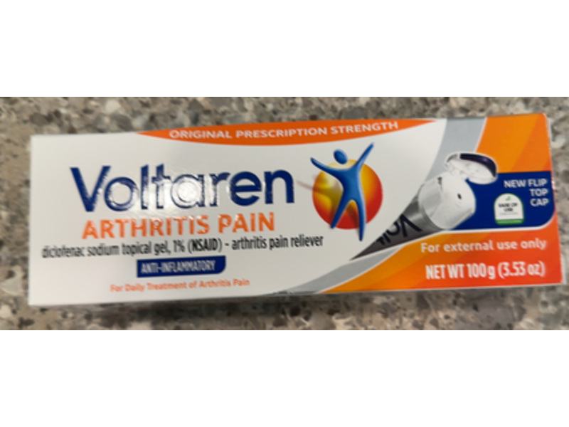 Voltaren Arthiritis Pain Reliever Gel, 3.53 oz/100 g, Pack Of 2