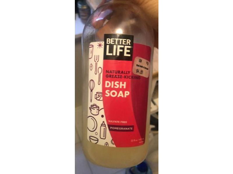 Better Life Dish Soap, Pomegranate, 22 fl oz/657 mL