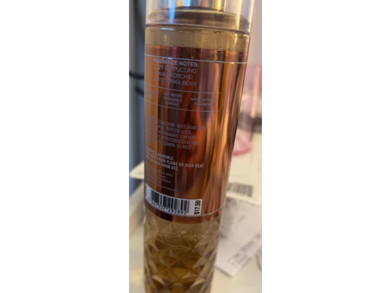 Bath & Body Works Frangrance Body Mist, Vanilla Mocha Martini, 8 fl oz/236 mL, Pack Of 2