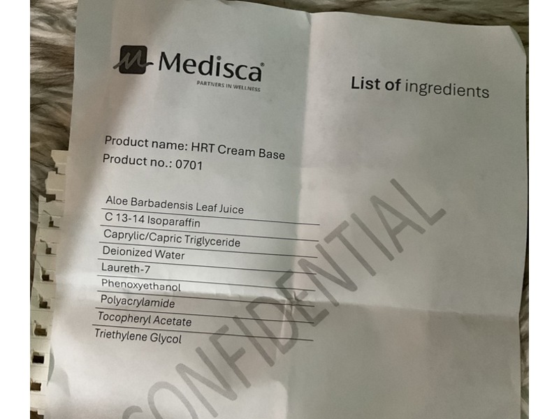 Medisca HRT Cream Base, 500 g