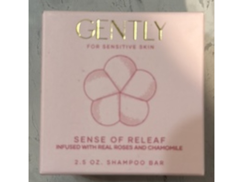 Gently Sense Of Releaf Shampoo Bar, Real Roses & Chamomile, 2.5 fl oz