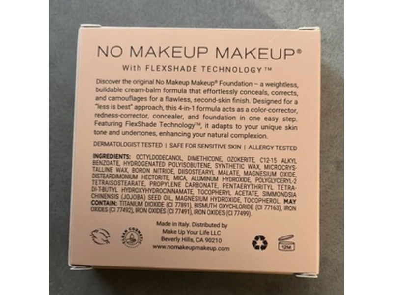 The Original No Makeup Makeup Foundation, Light, 0.2 oz/8.3 g