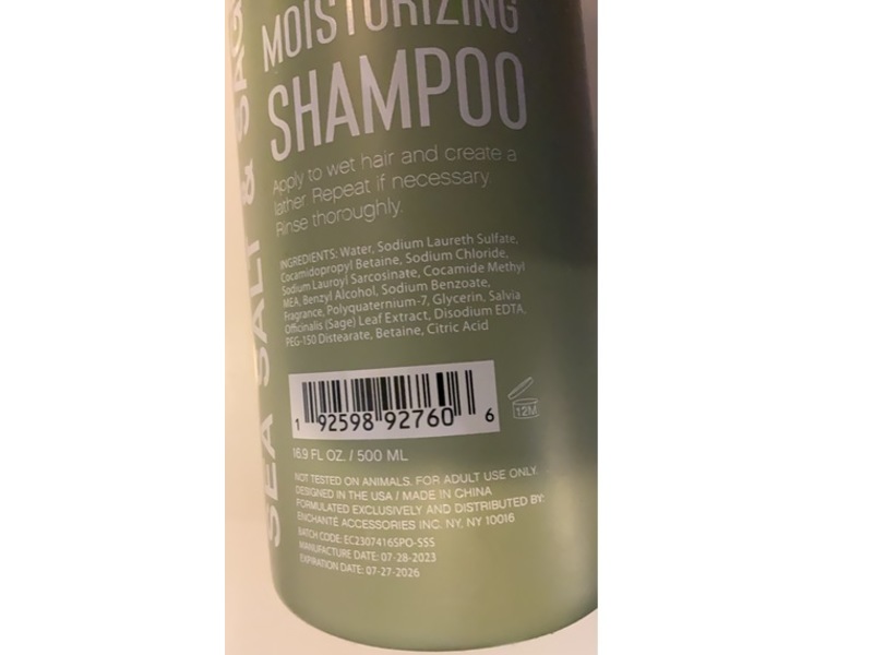 Aromafields Moisturizing Shampoo, Sea Salt & Sage, 16.9 fl oz/500 mL