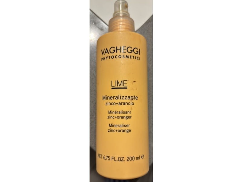 Vagheggi Phytocosmetici Lime Mineraliser, Zinc + Orange, 6.75 fl oz/200 mL