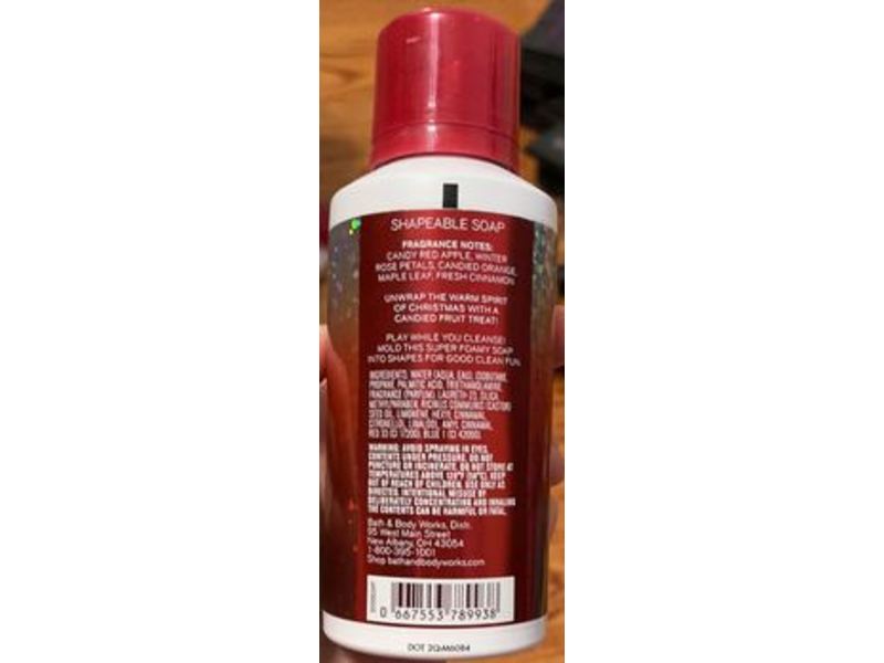 Bath & Body Works Shapeable Soap, Winter Candy Apple, 4.9 fl oz/147 mL