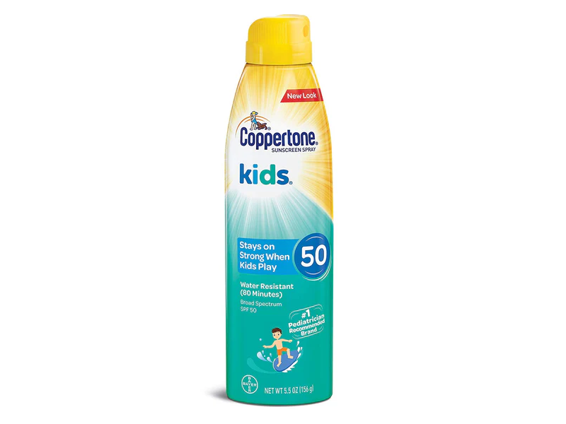 Coppertone Kids Sunscreen Spray, SPF 50, 5.5 oz/156 g.