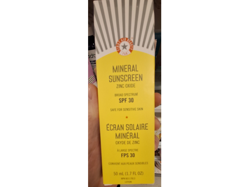 First Aid Beauty Zinc Oxide Mineral Sunscreen, SPF 30, 1.7 fl oz/50 mL