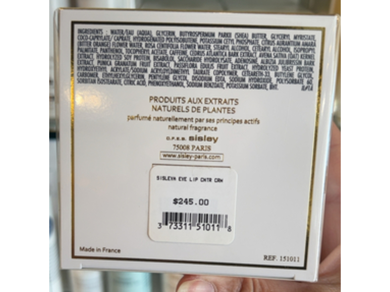 Sisleya Eye & Lip Contour Cream, 0.5 fl oz/15 mL