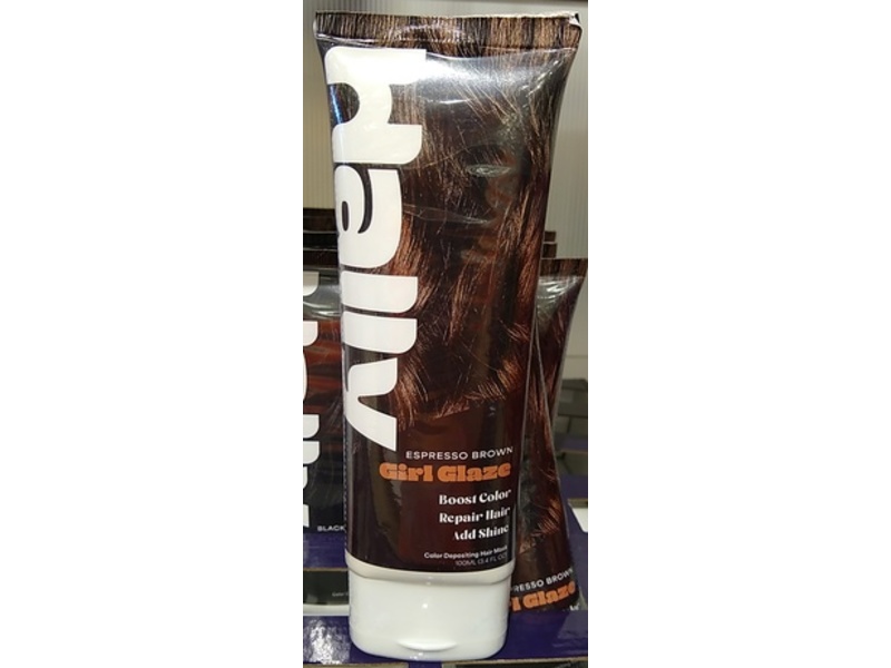 Hally Girl Glaze Color Depositing Hair Mask, Espresso Brown, 3.4 fl oz/100 mL