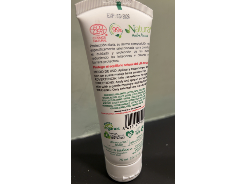 Instituto Espanol Natura Madre Tierra Hand Cream, 75 mL