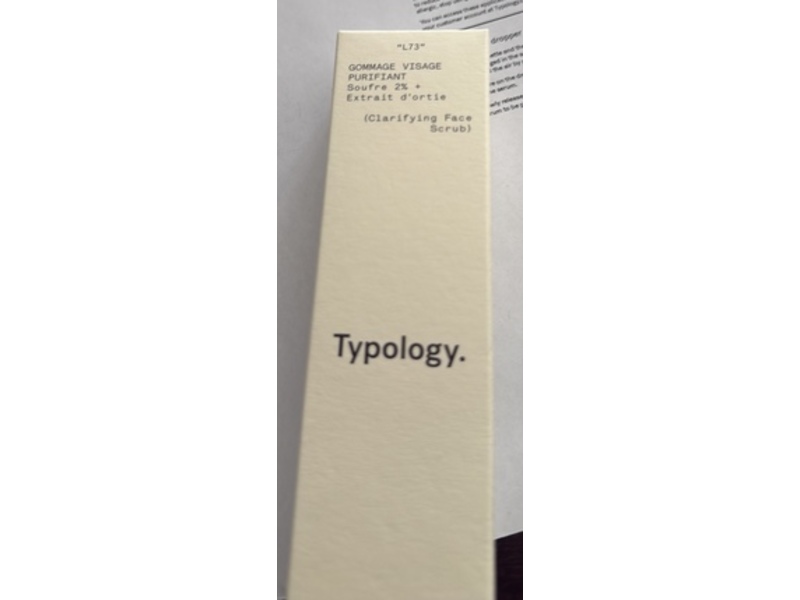 Typology Clarifying Face Scrub, L73, 1.69 fl oz