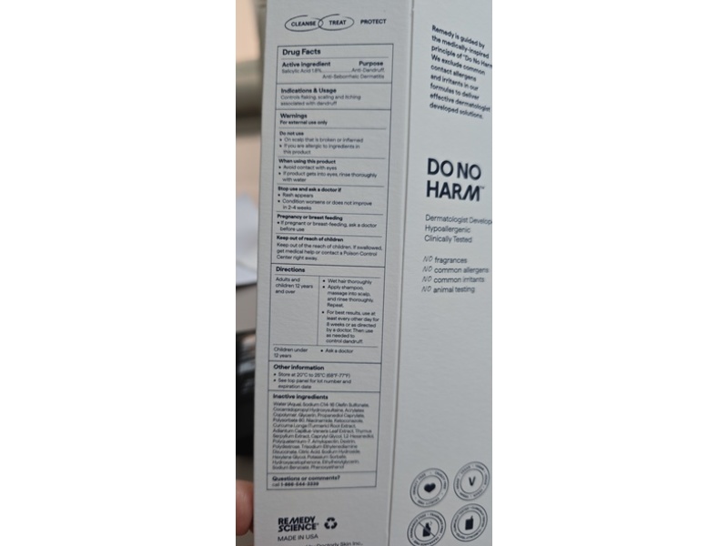 Remedy Dandruff Shampoo, 5 fl oz/150 mL