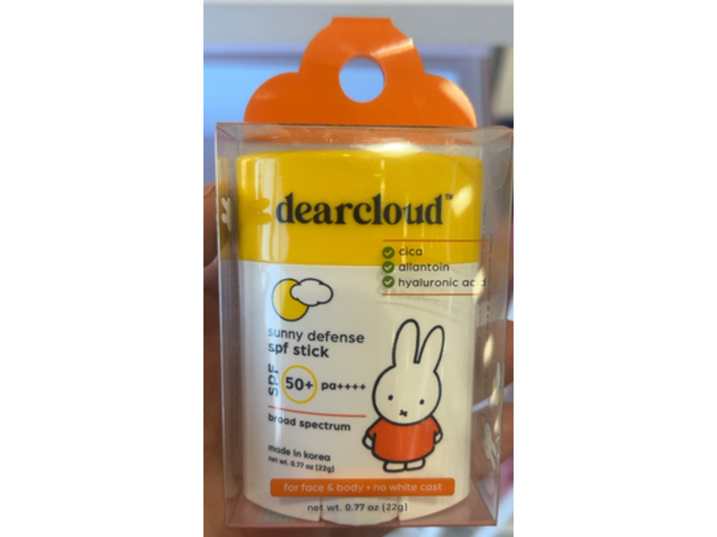 Dearcloud x Miffy Sunny Defense Sun Stick, SPF 50+ PA++++, 0.77 oz/22 g