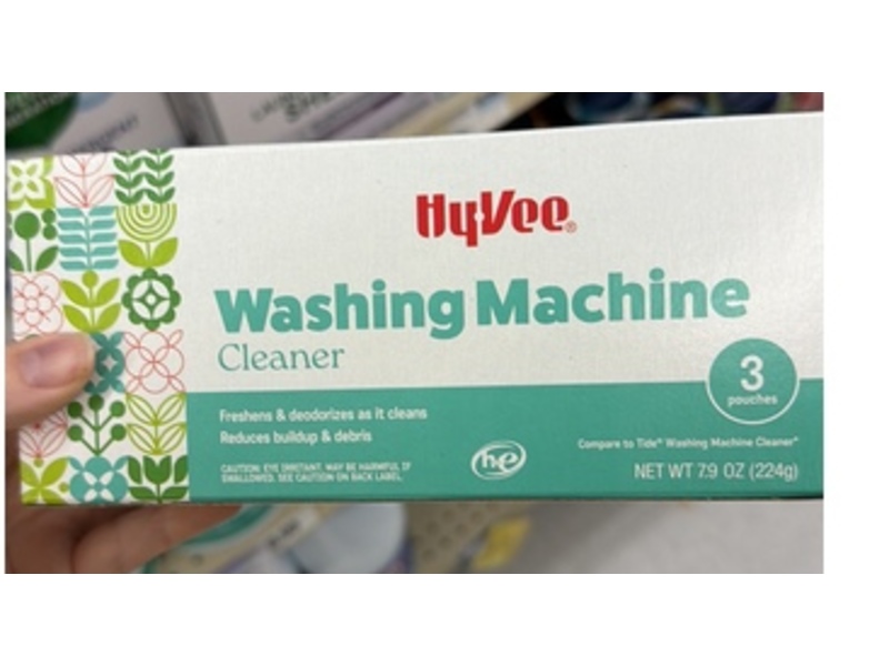 Hyvee Washing Machine Cleaner Pouches, 7.9 oz/224 g, 3 Count