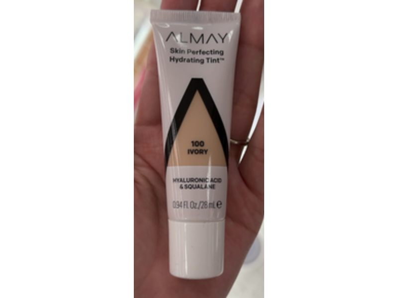 Almay Skin Perfecting Hydrating Tint, 100 Ivory, 0.94 fl oz/28 mL
