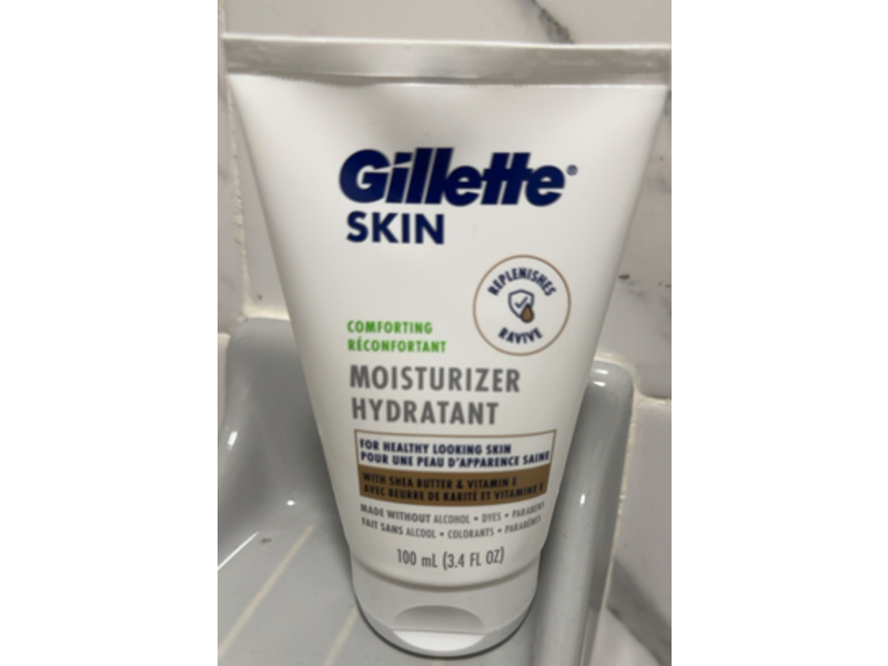 Gillette Skin Moisturizer, Shea Butter & Vitamin E, 3.4 oz/100 mL
