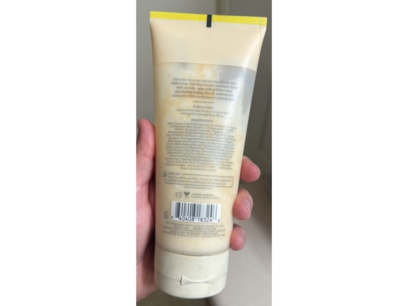 Beekman 1802 Milk Scrub Facial Cleanser, Oat + Goat Milk, 6 fl oz/177 mL