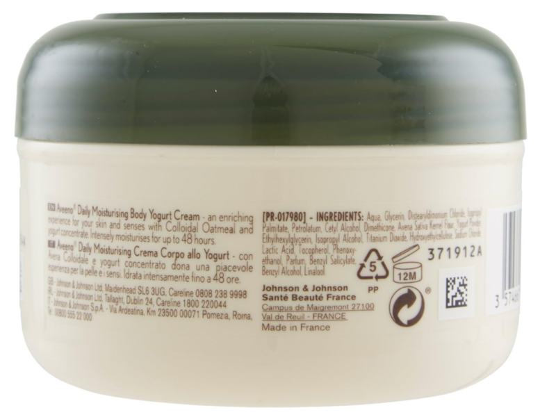 Aveeno Daily Moisturizing Body Yogurt, Vanilla,& Oat Scented, 200 mL