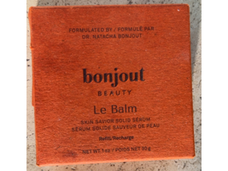 Bonjout Beauty Le Balm Skin Savior Solid Serum Refill, 1 oz/30 g
