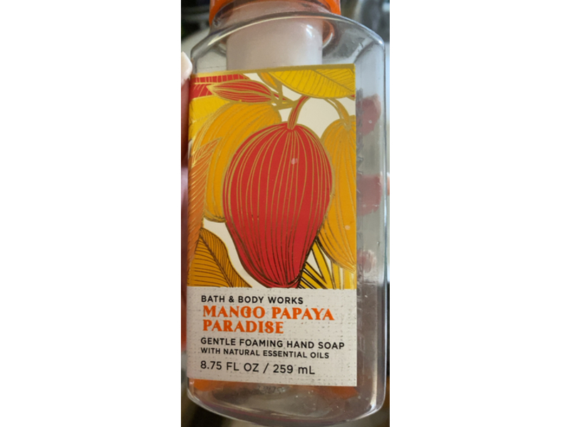 Bath & Body Works Gentle Foaming Hand Soap, Mango papaya paradise, 8.75 fl zo/259 mL