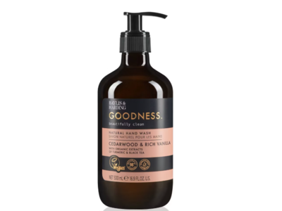 Baylis & Harding Goodness Beautifull Clean Hand Wash, Cedarwood & Rich Vanilla, 16.9 fl oz/500 mL