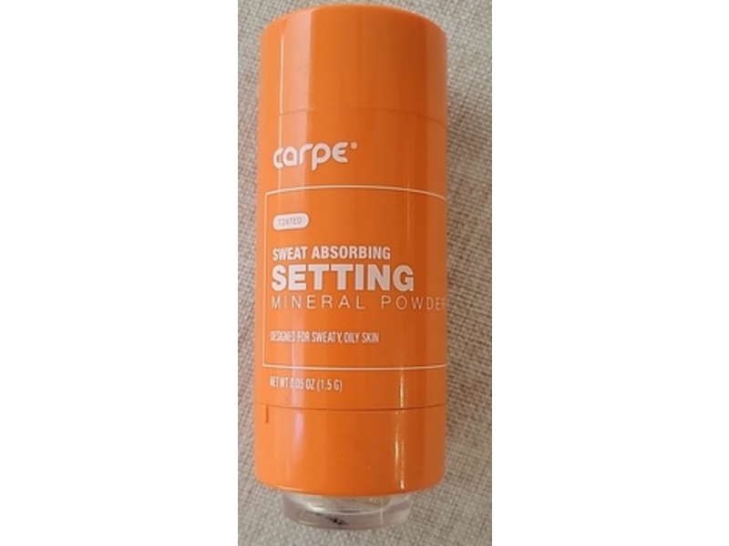 Carpe Sweat Absorbing Setting Mineral Powder, Tinted, 0.05 oz/1.5 g