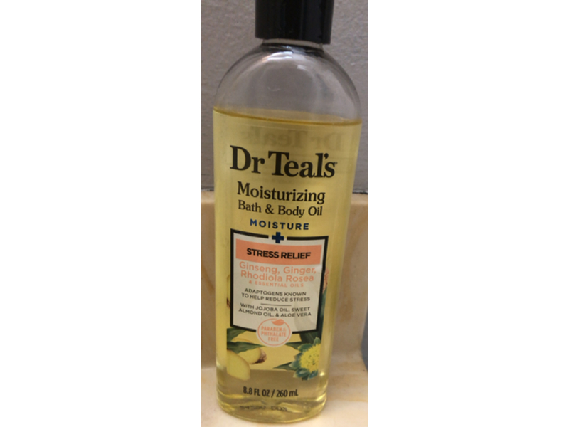 Dr Teal's Moisture + Stress Relief Bath & Body Oil, 8.8 fl oz/260 mL
