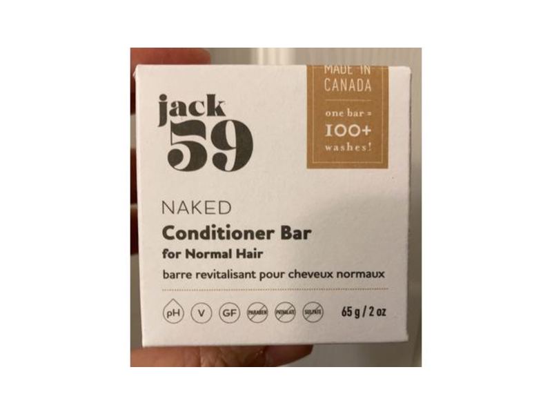 Jack 59 Naked Conditioner Bar, Normal Hair, 2 oz/65 g