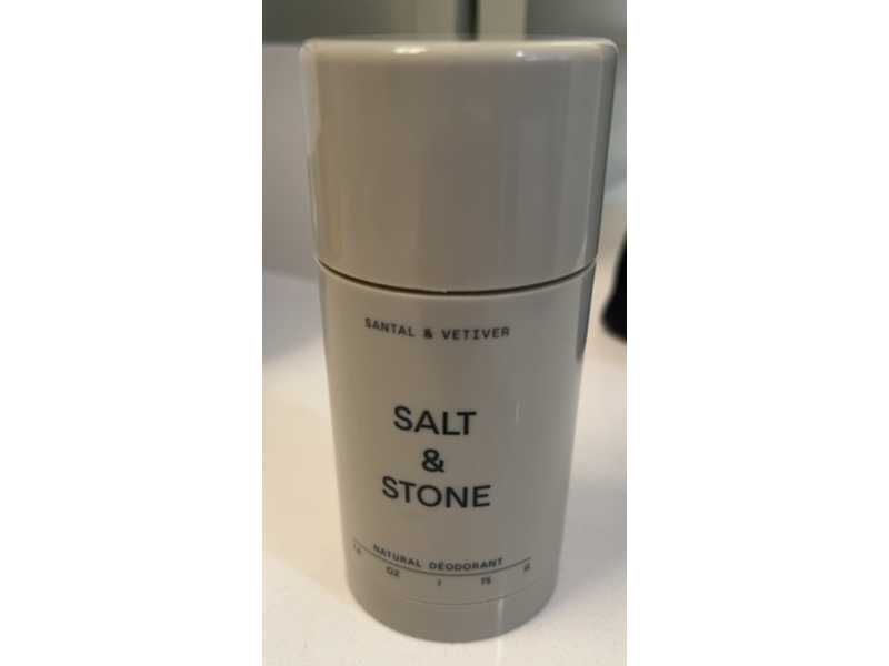 Salt and Stone Deodorant, Santal & Vetiver, 2.6 oz/75 g