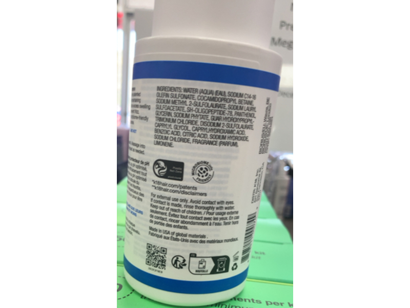 K18 Biomimetic Hairscience Damage Shield Protective pH Protective Shampoo, 8.5 fl oz/250 mL