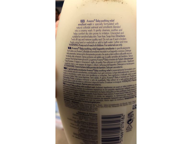 Aveeno Baby Soothing Relief Baby Emollient Wash, 354 mL
