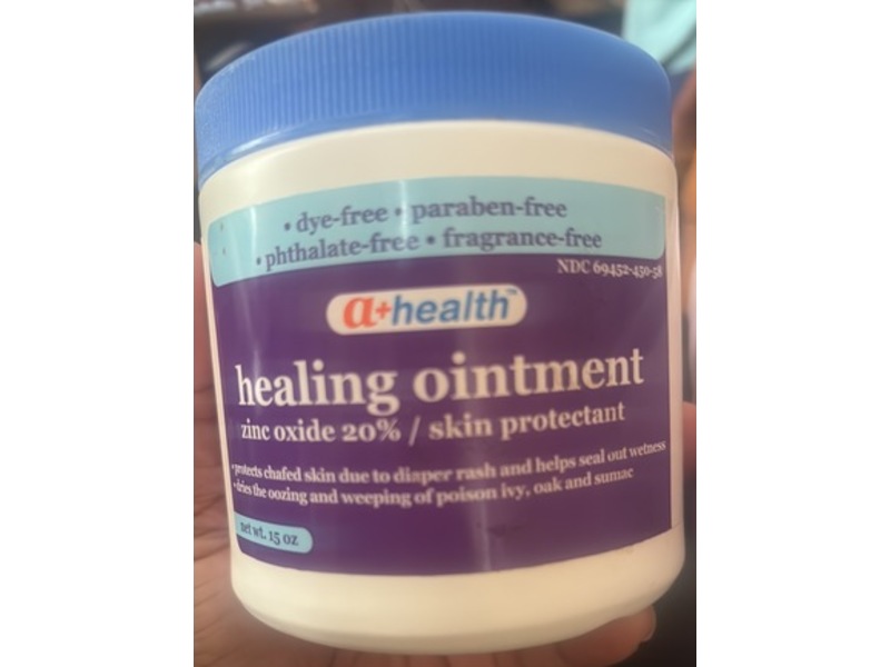 A+Health Healing Ointment, Zinc Oxide 20%, 15 oz