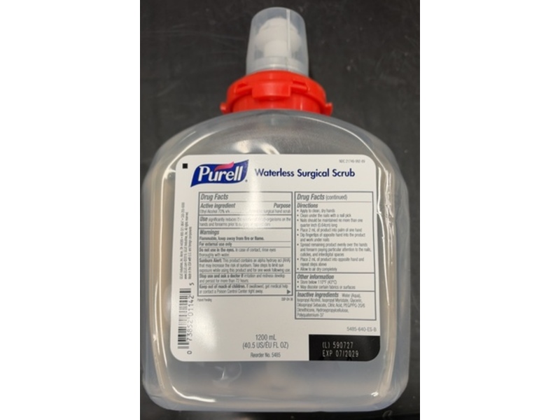 Purell Waterless Surgical Scrub, 1200 mL