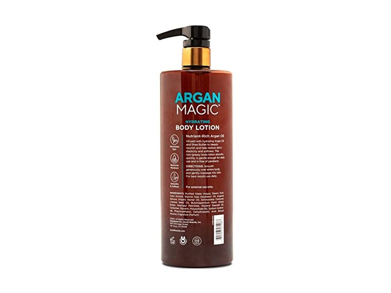 Argan Magic Hydrating Body Lotion, Argan Oil & Shea Butter, 32 fl oz/946 mL