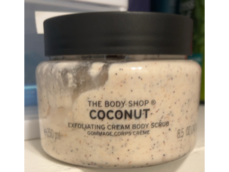 The Body Shop Exfoliating Cream Body Scrub, Coconut, 8.5 oz / 242 g
