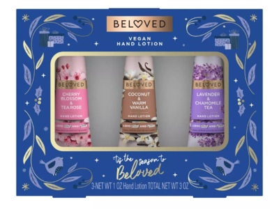 Beloved Vegan Hand Lotion Variety Set, 3 fl oz