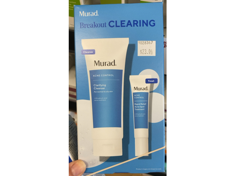 Murad Breakout Clearing Acne Control Cleanser And Treatment Kit,