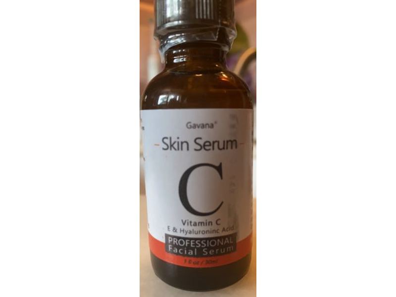 Gavana Skin Serum, Vitamin C, 1 fl oz/30 mL, Pack Of 2