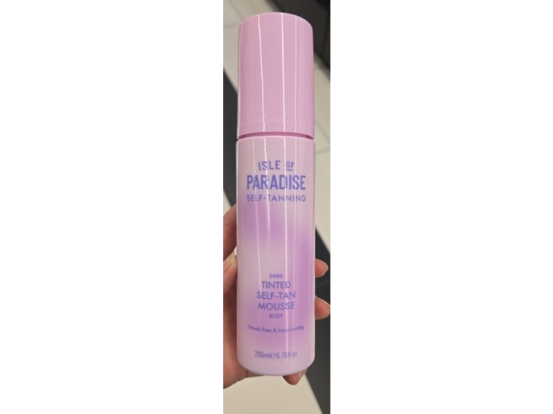 Isle Of Paradise Tinted Self Tanning Mousse, Dark, 6.76 fl oz/200 mL