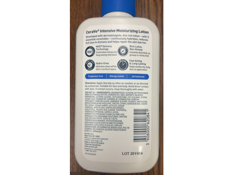 CeraVe Intensive Moisturizing Lotion, 8 fl oz/237 mL