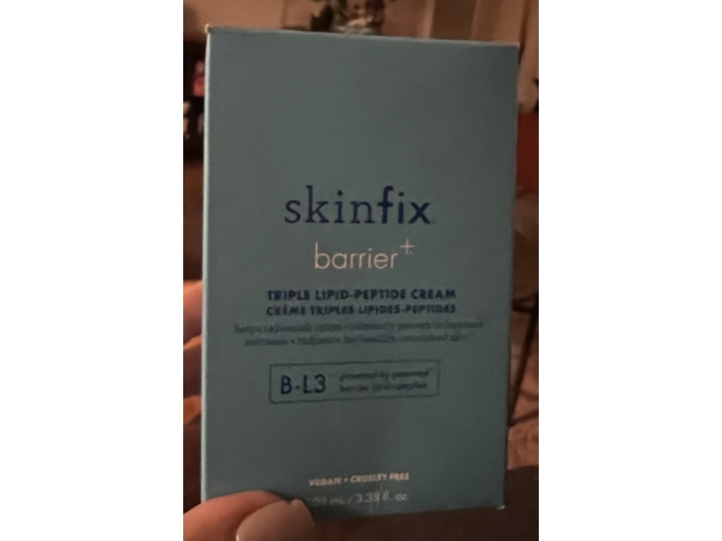 Skinfix Barrier+ Triple Lipid-Peptide Cream, 3.38 fl oz/100 mL