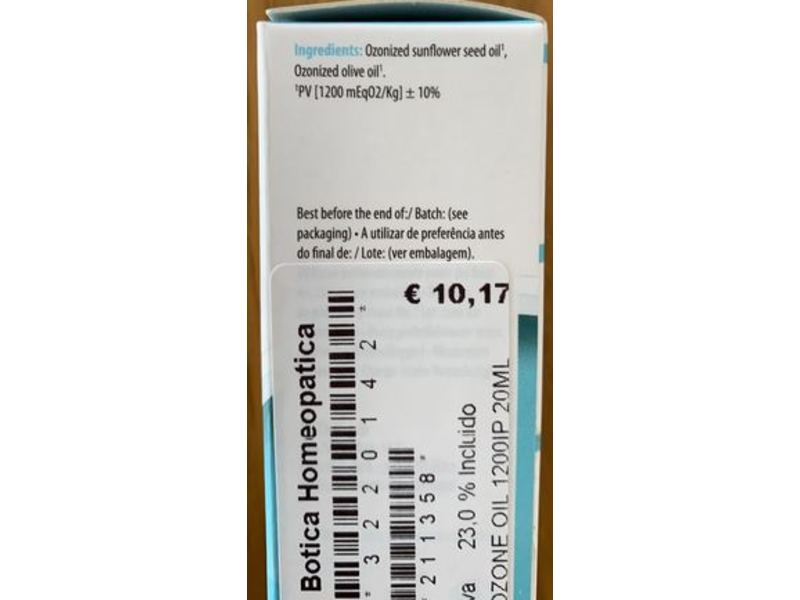 Activ Ozone Oil 1200IP, 20 mL