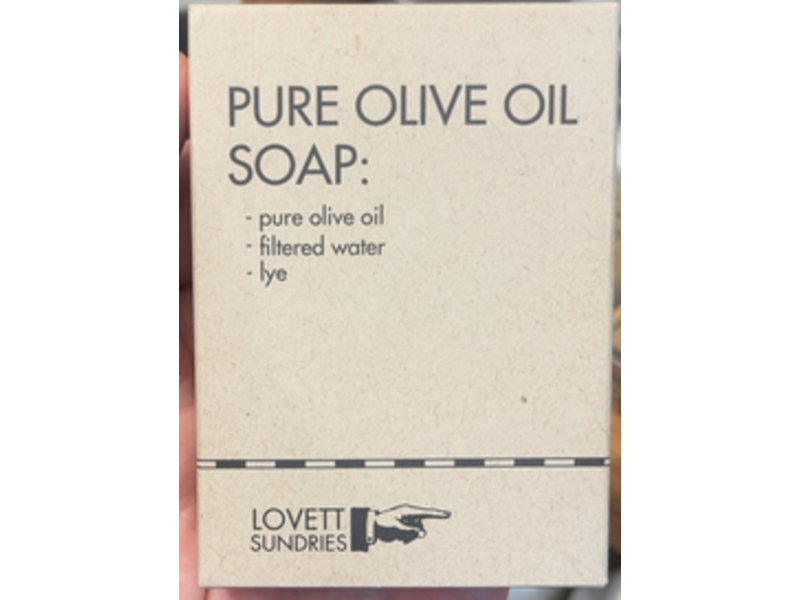 Lovett Sundries Pure Olive Oil Soap, 4 oz/114 g