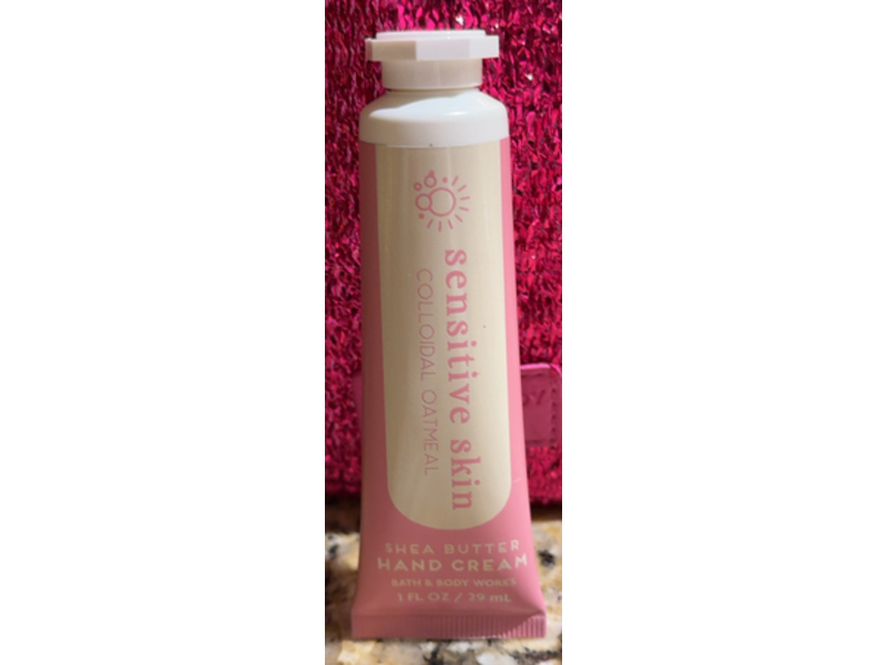 Bath & Body Works Sensitive Skin Shea Butter Hand Cream, Colloidal Oatmeal, 1 fl oz/29mL