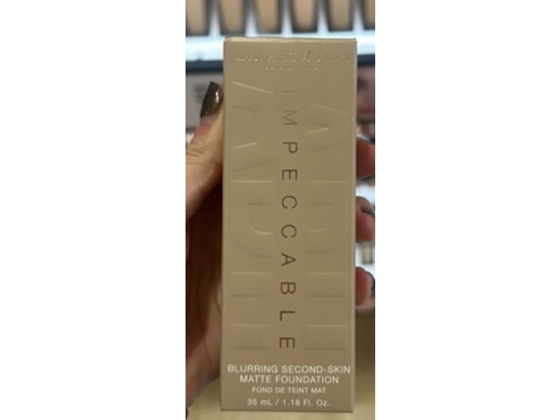 Anastasia Beverly Hills Impeccable Blurring Second Skin Matte Foundation, 2WP, 1.18 fl oz/35 mL