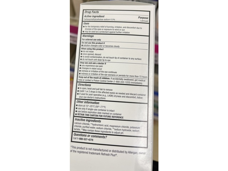 Meijer Lubricant Eye Drops Containers, Carboxymethylcellulose Sodium 0.5%, 0.01 fl oz/0.4 mL, 70 Count