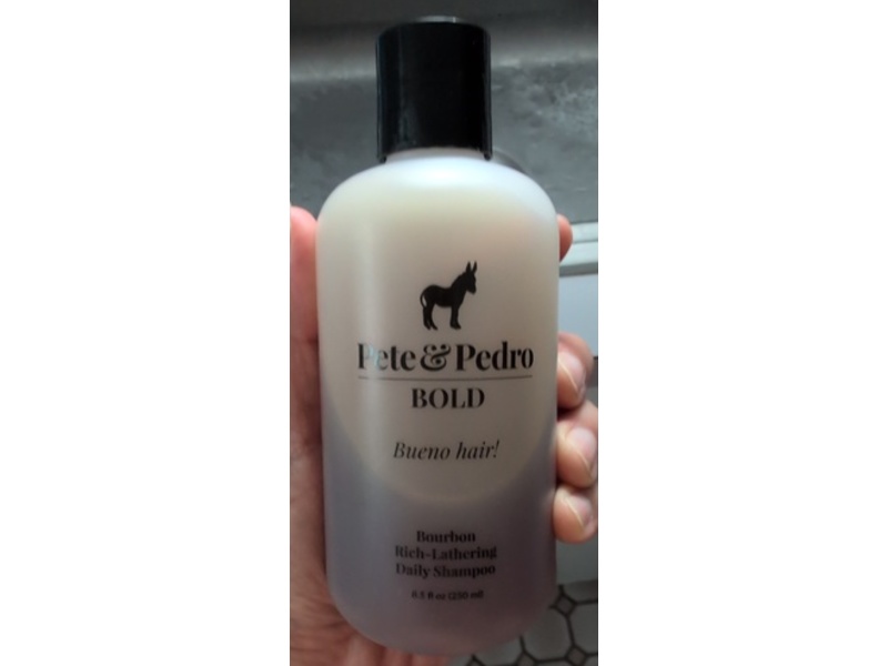 Pete & Pedro Bourbon Rich-Lathering Daily Shampoo, Bold, 8.5 fl oz/250 mL
