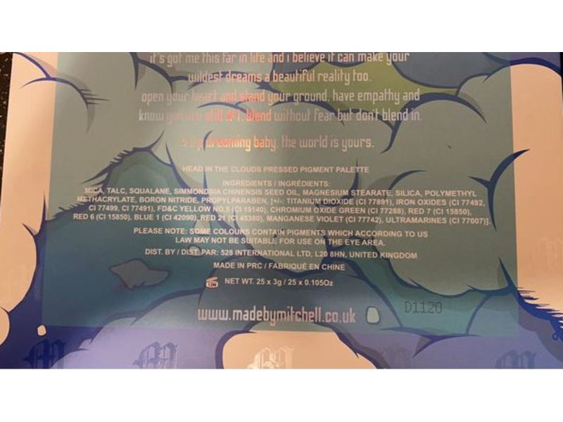 Made By Mitchell Head In The Clouds Palette, 0.105 oz/3 g